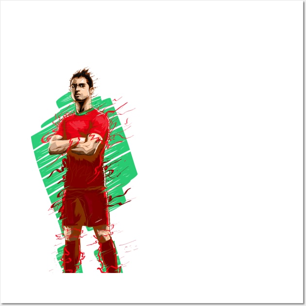 Football Legends: Cristiano Ronaldo - Portugal Wall Art by akyanyme